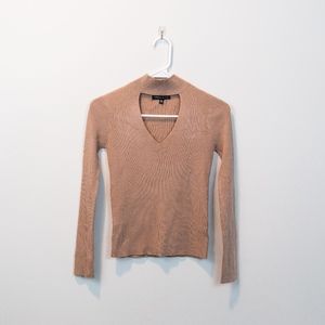 Kendall & Kylie Choker Neck Sweater